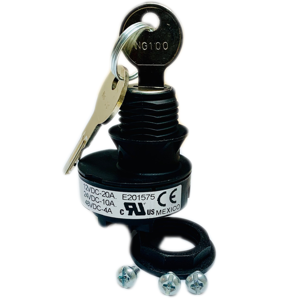 E201575 KEY SWITCH 12VDC-20A 24VDC-10A 48VDC-4A 1108775 89700