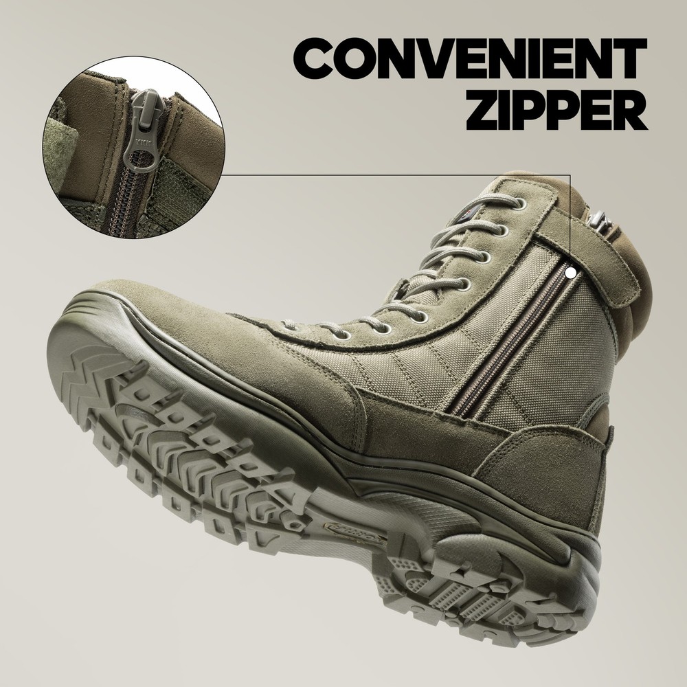 Mens Military Tactical Work Boots Combat Boots Waterproof Tactical Boots