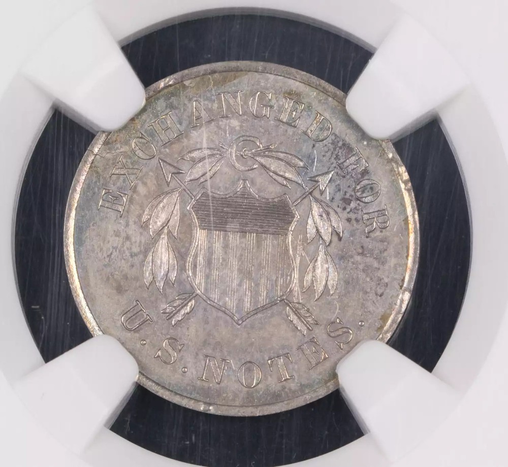 1863 Pattern Coin NGC PF-64 J-325 10 Cents