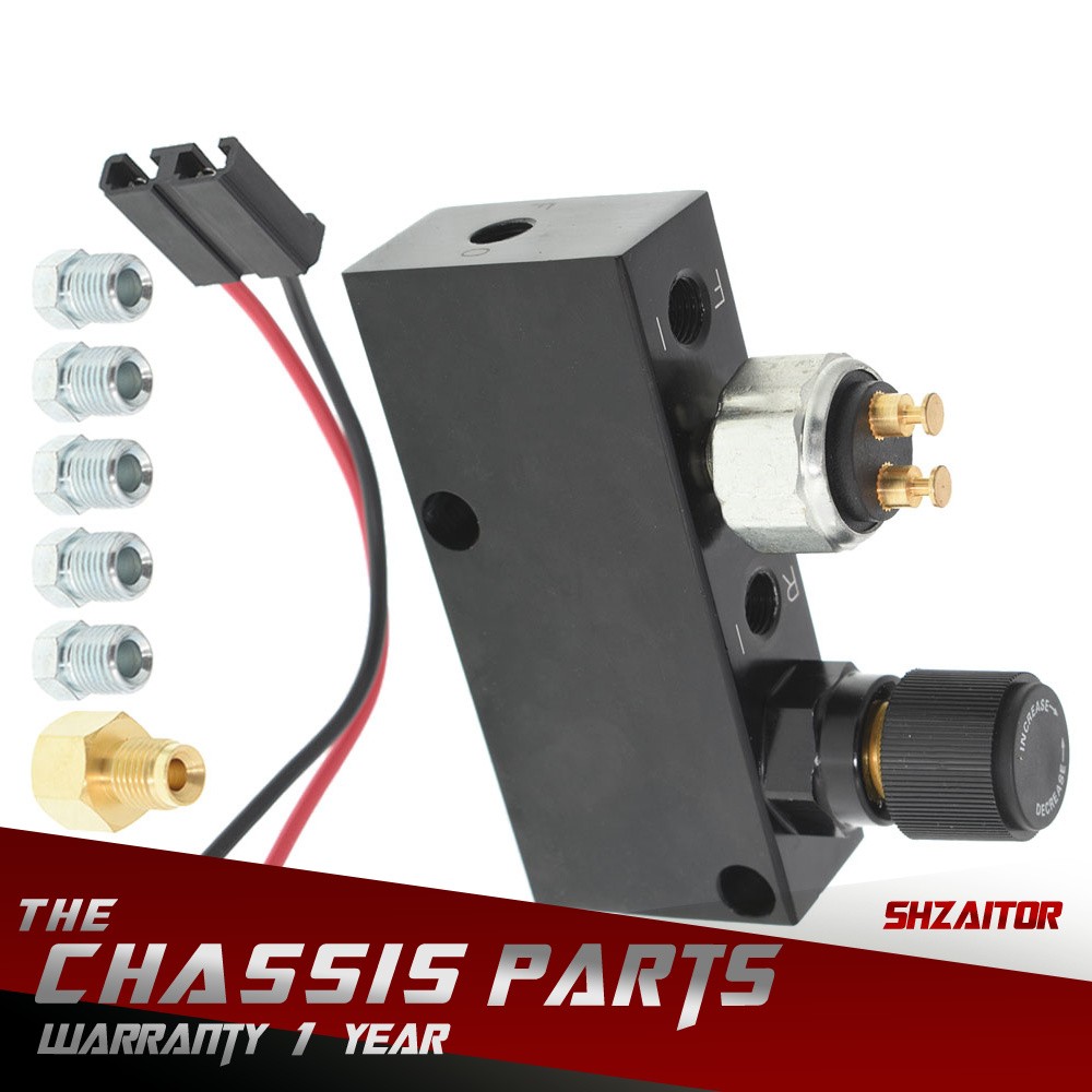 Adjustable Proportioning Valve | Distribution Block | Disc or Drum Brake 3/16"