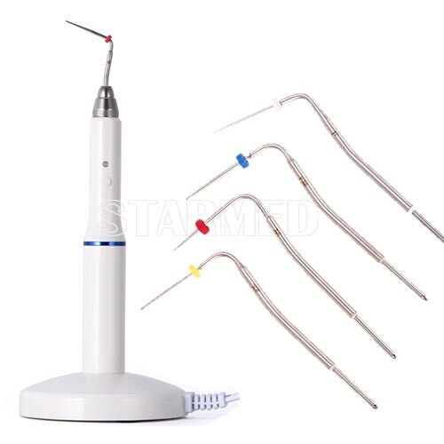 Dental Wireless Obturation System Gutta Percha Endo Heated Pen+ 4Pc Heated Tips
