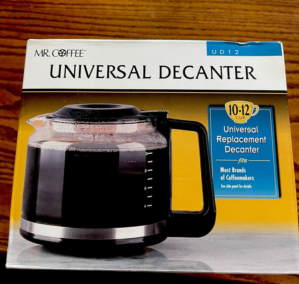  Mr. Coffee Universal 10-12 Cup Replacement Decanter : UD12. Vintage. 1999. New.