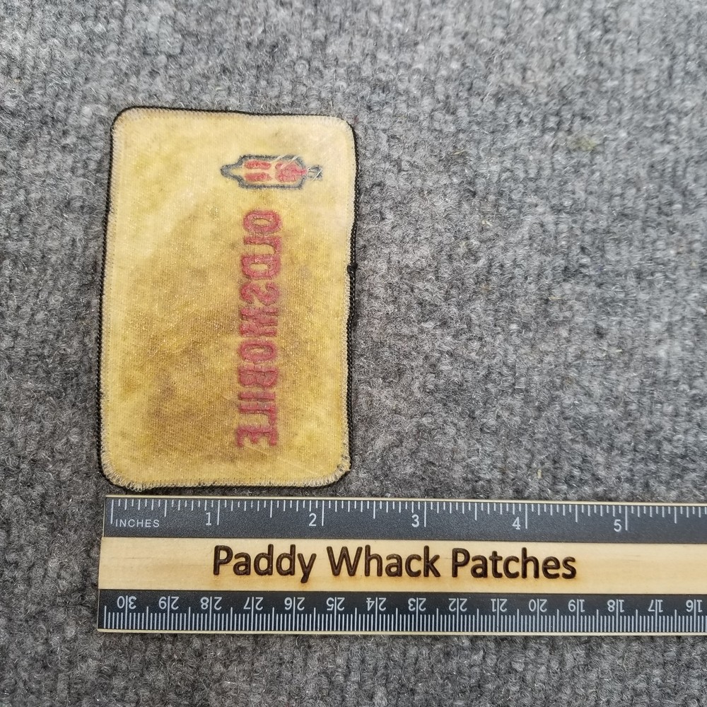 Vintage Oldsmobile Patch Car Auto Work Uniform 70s 80s Stained AA9