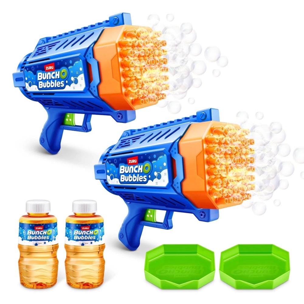 Bunch O Bubbles Motorized Bubble Blaster 2 Pack by ZURU Automatic Bubble Machine