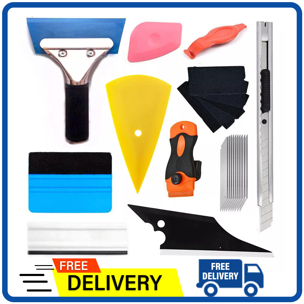 Car Window Tint Application Kit 29 Pcs With Scrapers & Blades