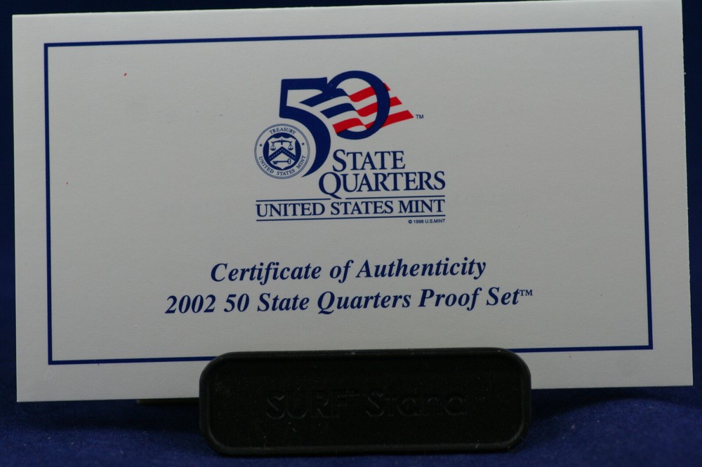2002 State Quarters Proof Set Original US Mint Packaging