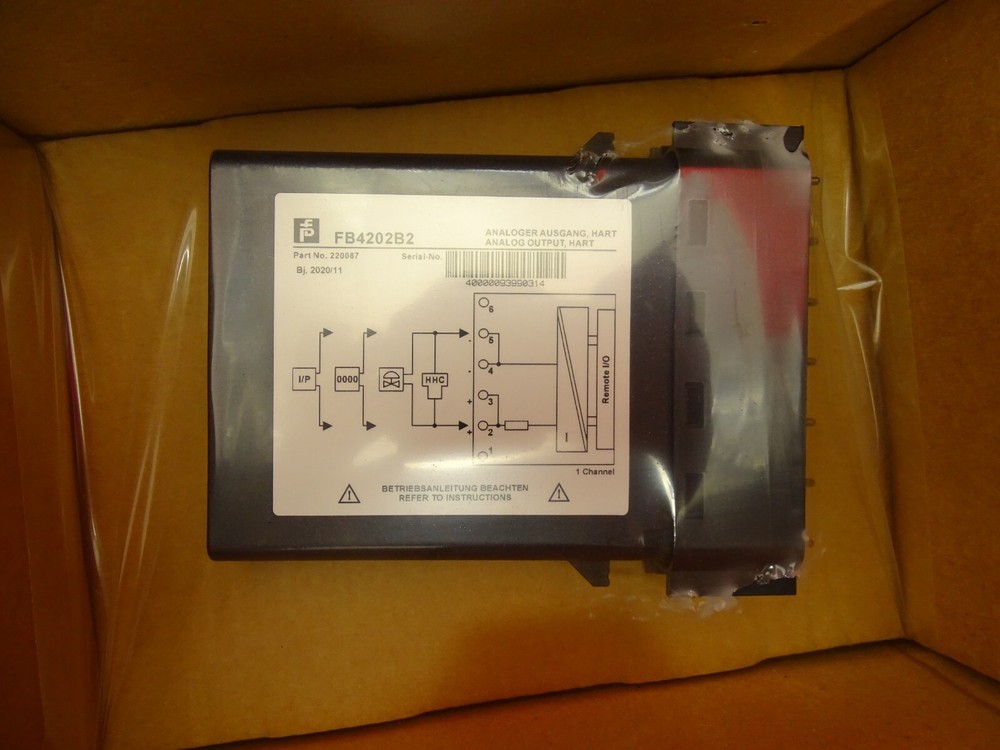 Pepperl + Fox output separator 220087 type Pepperl FB4202B2