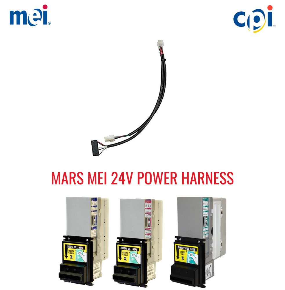MEI MARS VN AE 2000 SERIES 24 VOLT MDB DBV - BILL ACCEPTOR - VALIDATOR HARNESS