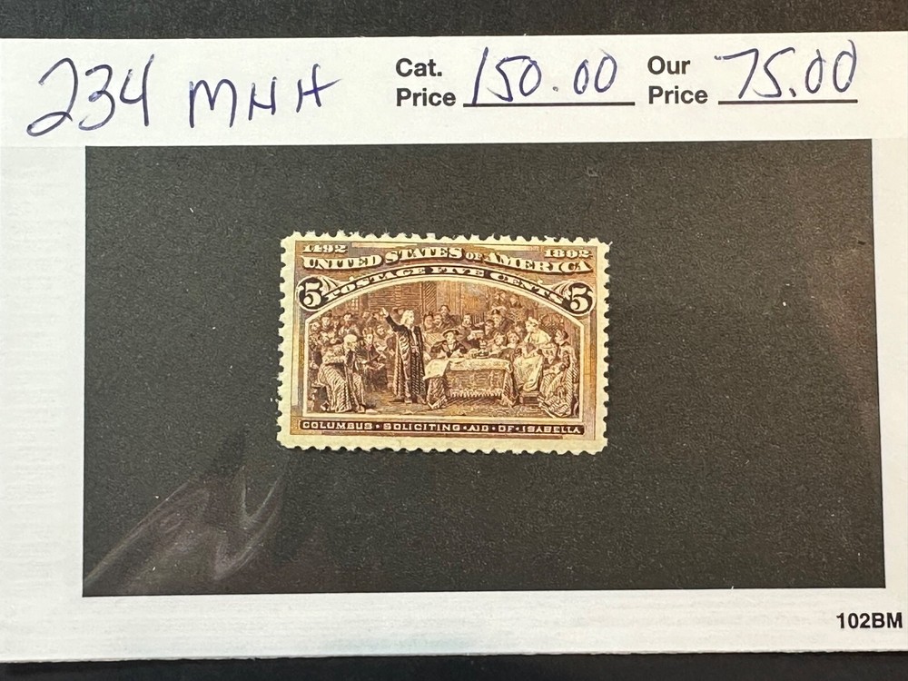 Scott #  234 MNH                  2024 Scott Catalogue Value $ 150.00