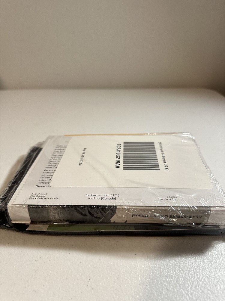 2014 Ford E-Series Owner's Manual Set