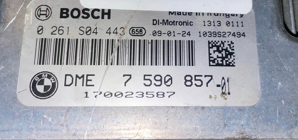2009-2010 Mini Cooper S Turbo AT Engine Computer Module ECU ECM PCM # 0261S04443