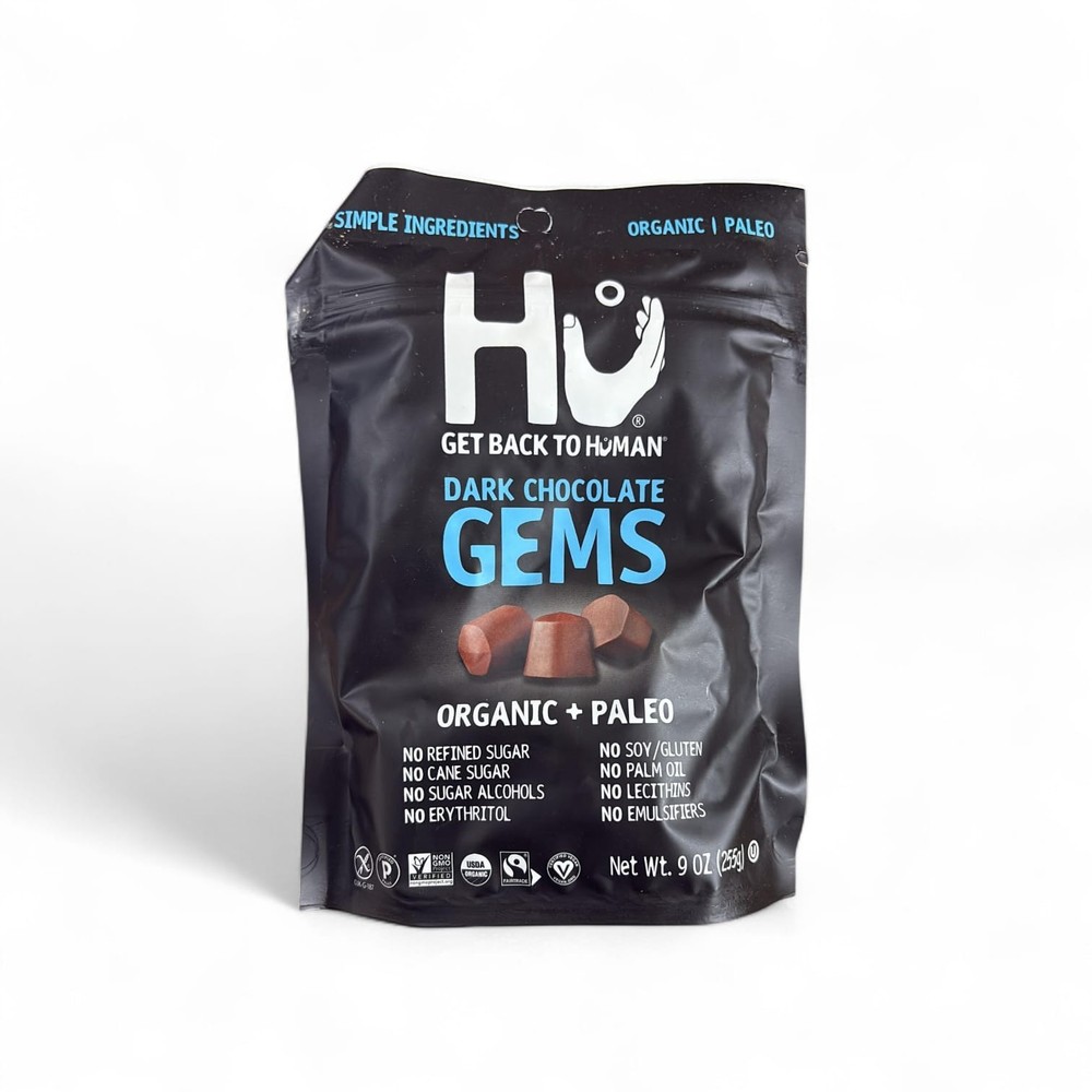 Hu Dark Chocolate Gems, 9 oz