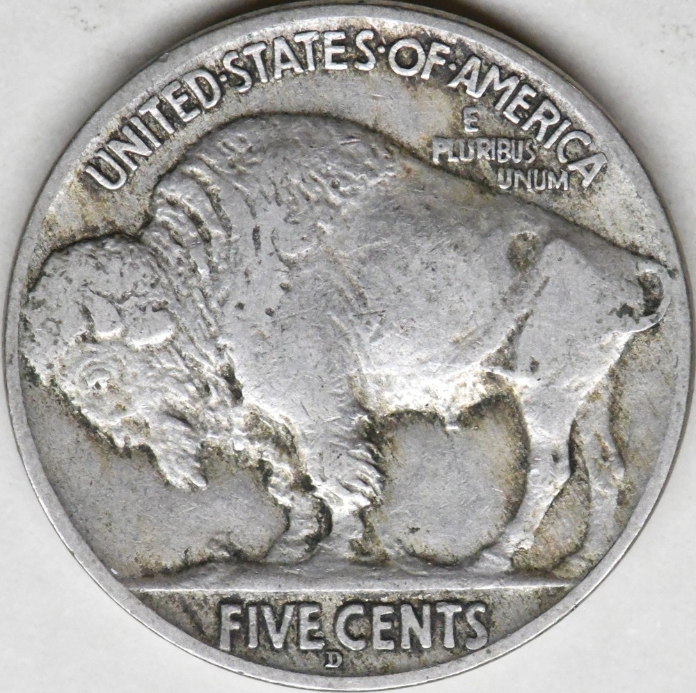 1913 d type 2 buffalo nickel semi-key date