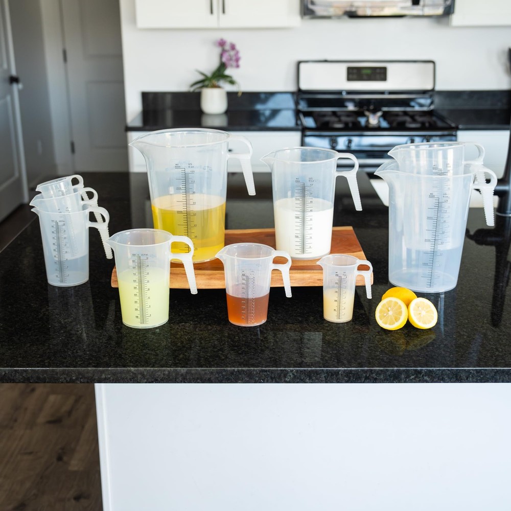 One Gallon 128oz Measure Pitcher - Convenient Conversion Chart - Strong Food ...