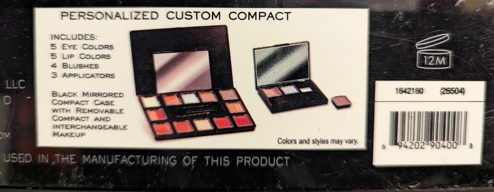 Me MakeOver Essentials Personalized Custom Compact Eye Shadow Blush Lip Colors