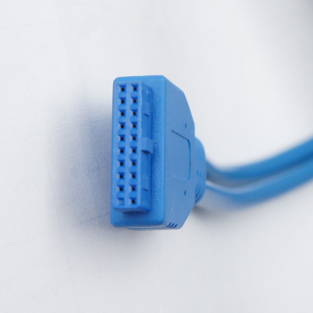 USB 3.0 Back Panel Expansion Bracket to 20-Pin Header Cable (2-Port)