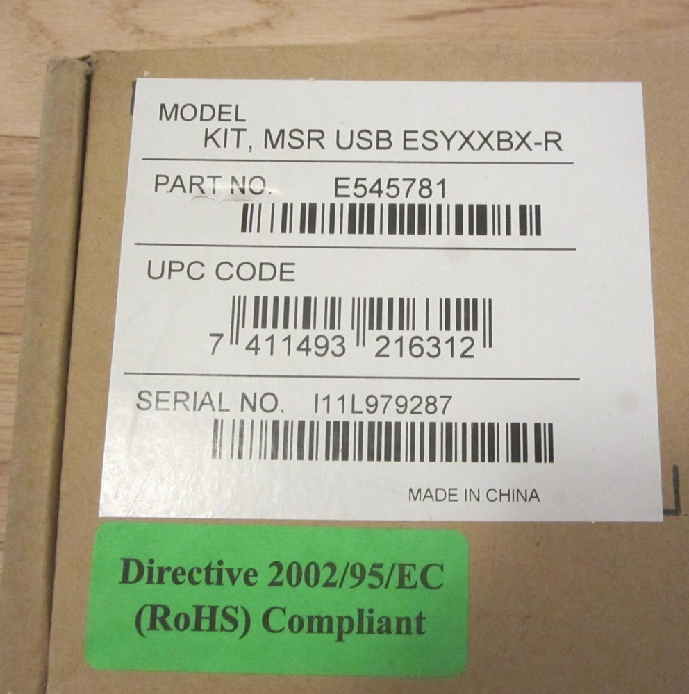 ELO Touch B-Series Touchcomputer Magnetic Strip Reader E545781 card reader - NEW