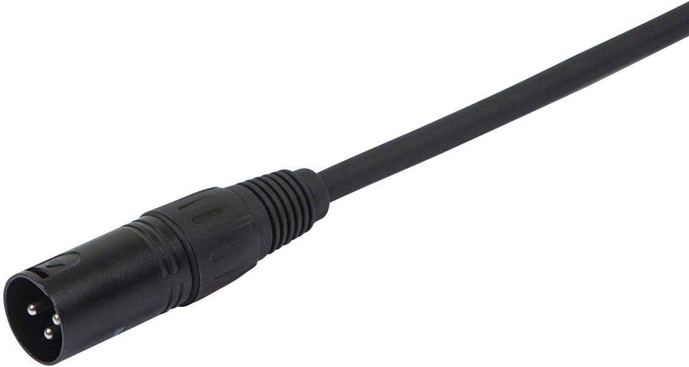 100ft AES/EBU DMX Lighting Cable - 22AWG, Black, Shielded