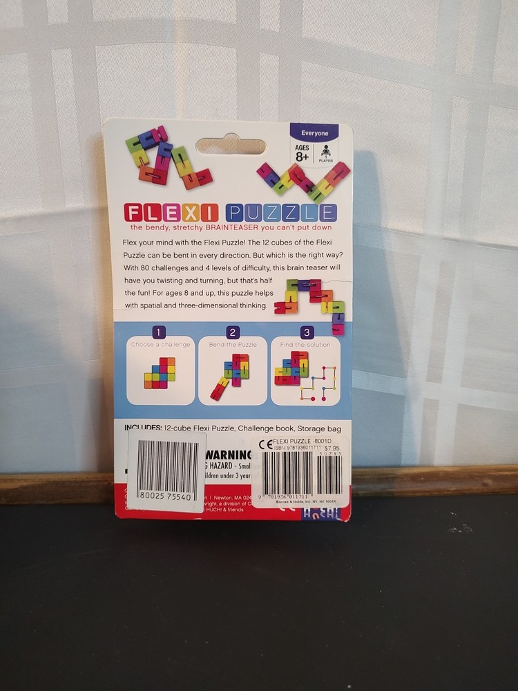 Brainwright Flexi 80 Puzzle 4 Difficulty Levels Brainteaser Multicolored Toy 8+
