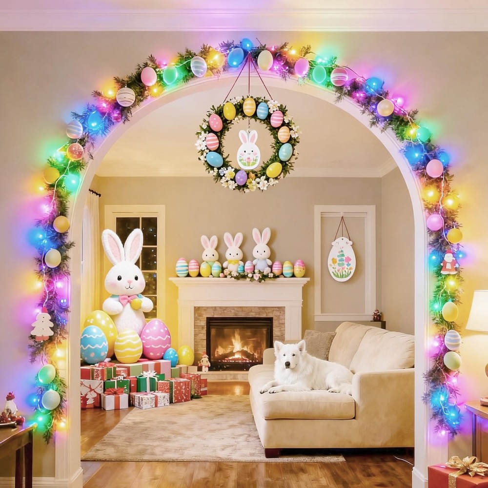 165ft Pastel Easter Lights String, Christmas Mini Light,500 LED with 16 Light...