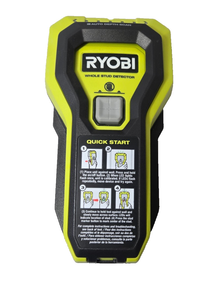 Ryobi ESF5002 - Whole Stud Detector - Auto Depth Scan - Quick Start