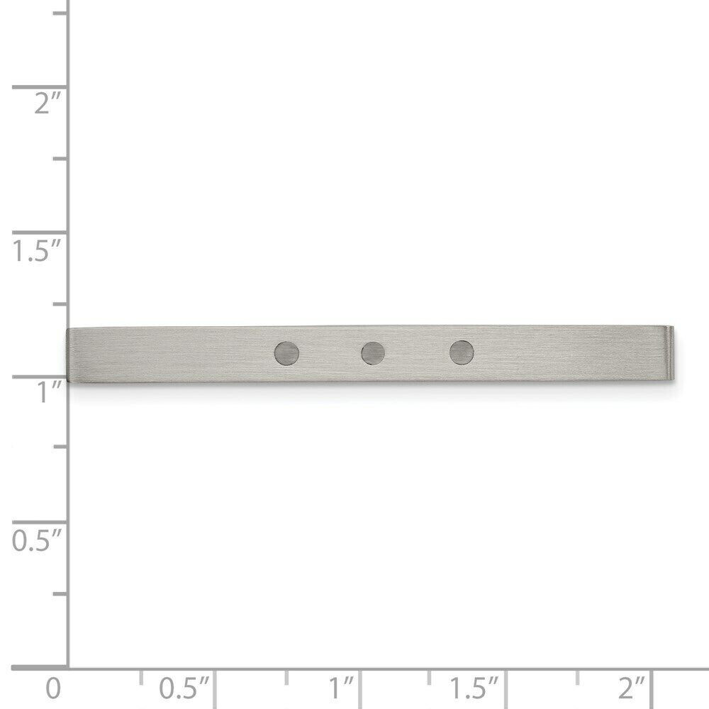 Chisel Stainless Steel Enameled Tie Bar