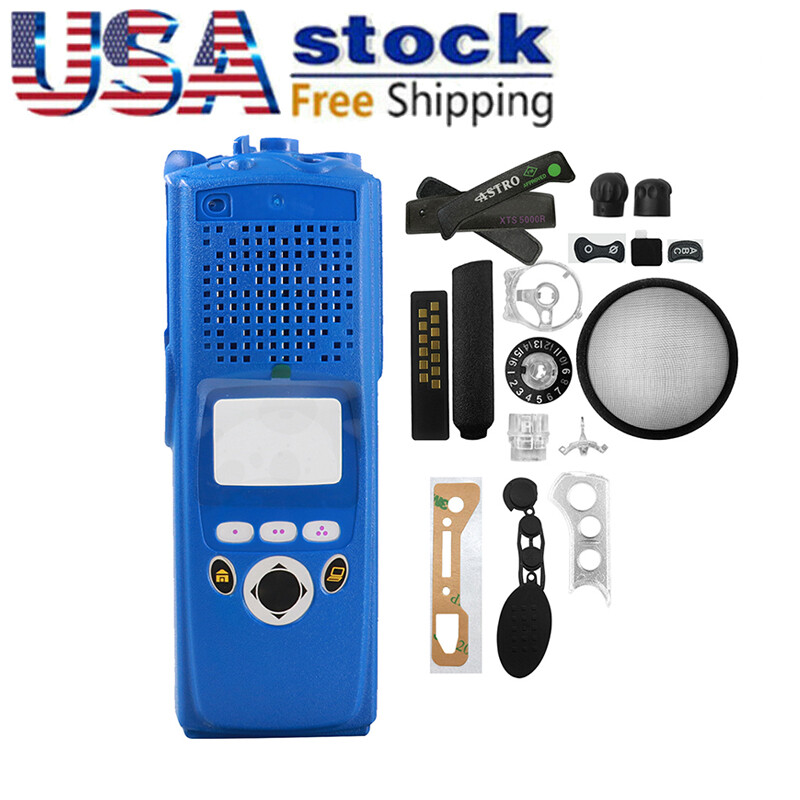 Blue Repair Front housing case Cover Replacement for  XTS5000 Model 2 Radio