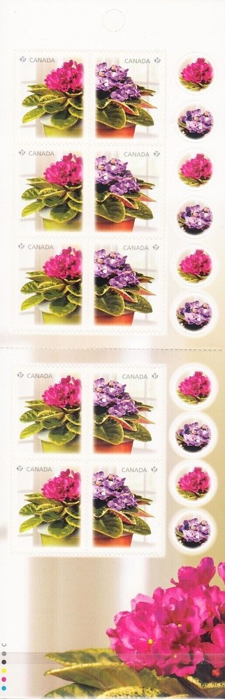 Canada - Scott 2377-2378 - Bk426 - African Violets