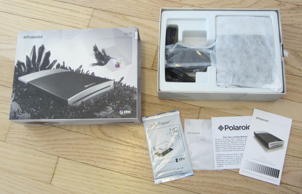Polaroid GL10 Instant Mobile Printer 3x4in Zink Zero Ink Technology