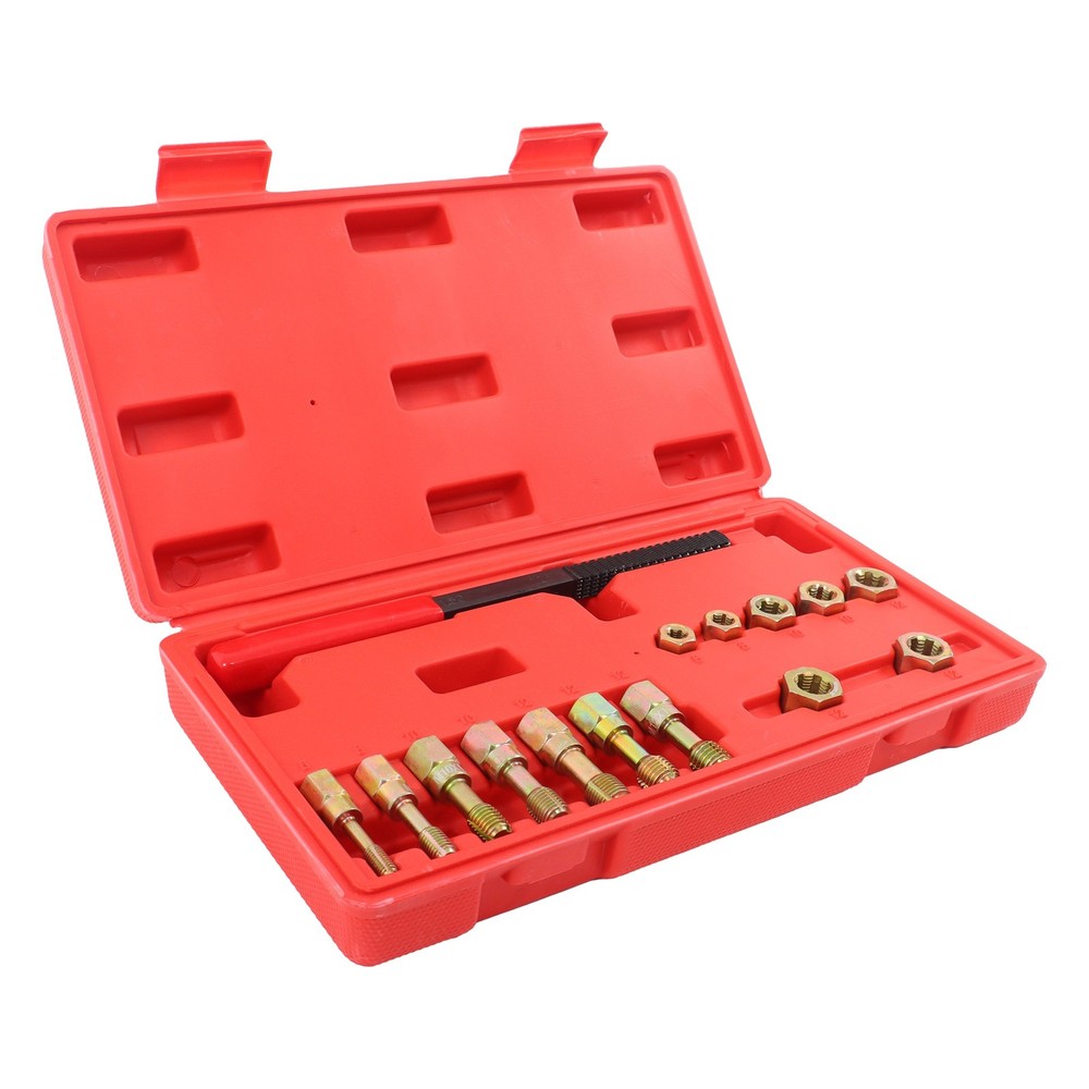 Labwork15pcs Metric Thread Chaser Set M6-M12 Thread Restorer Set