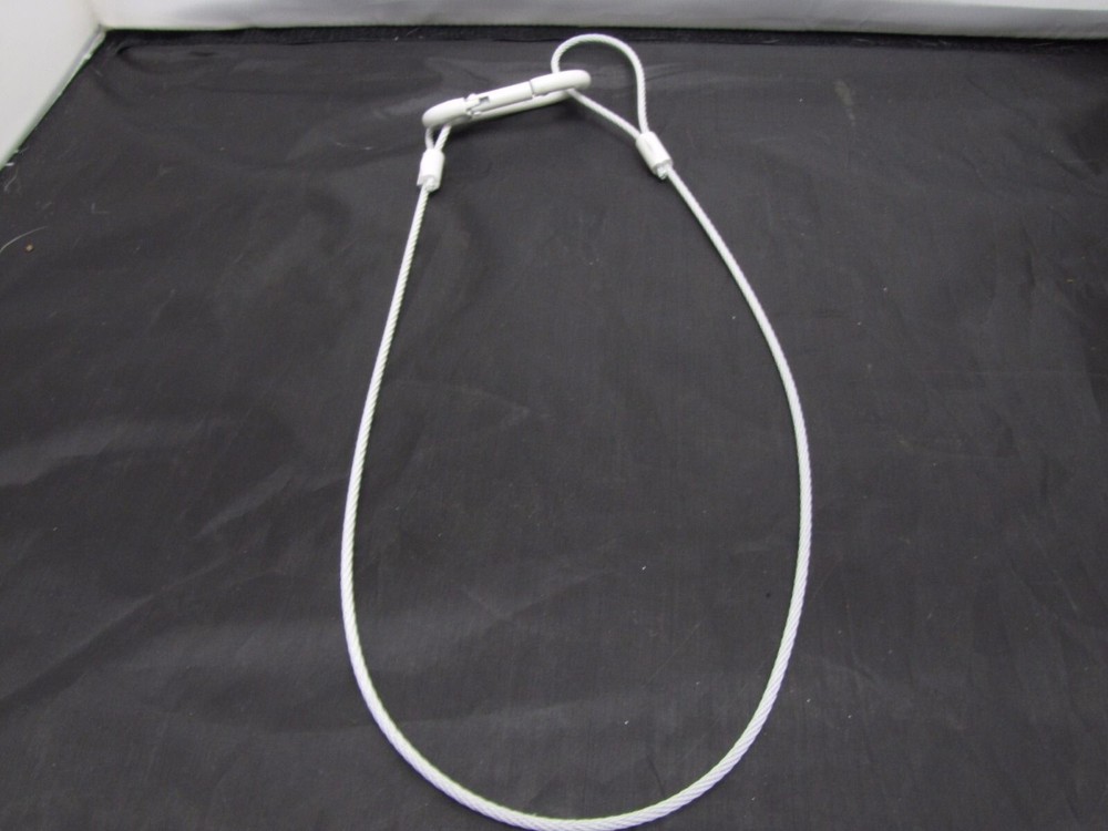 Safety Cable 30" Cable, White