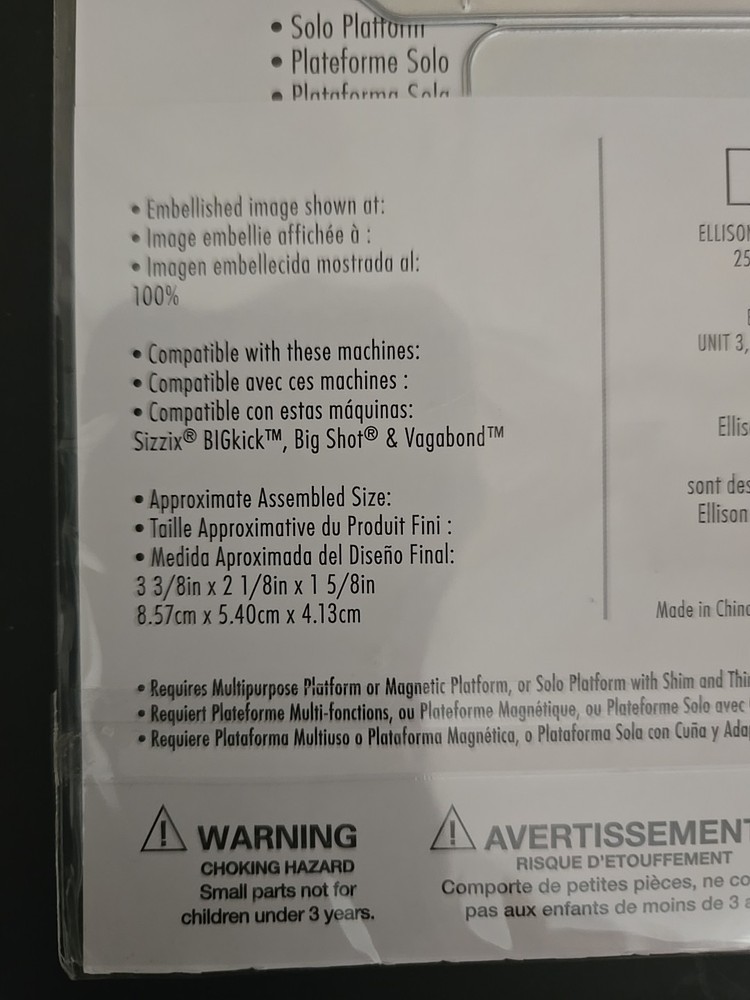 Sizzix Thinlits Box, Envelope - Olivia Rose,10 Die Set, Alphabet Too,NIP, 665024