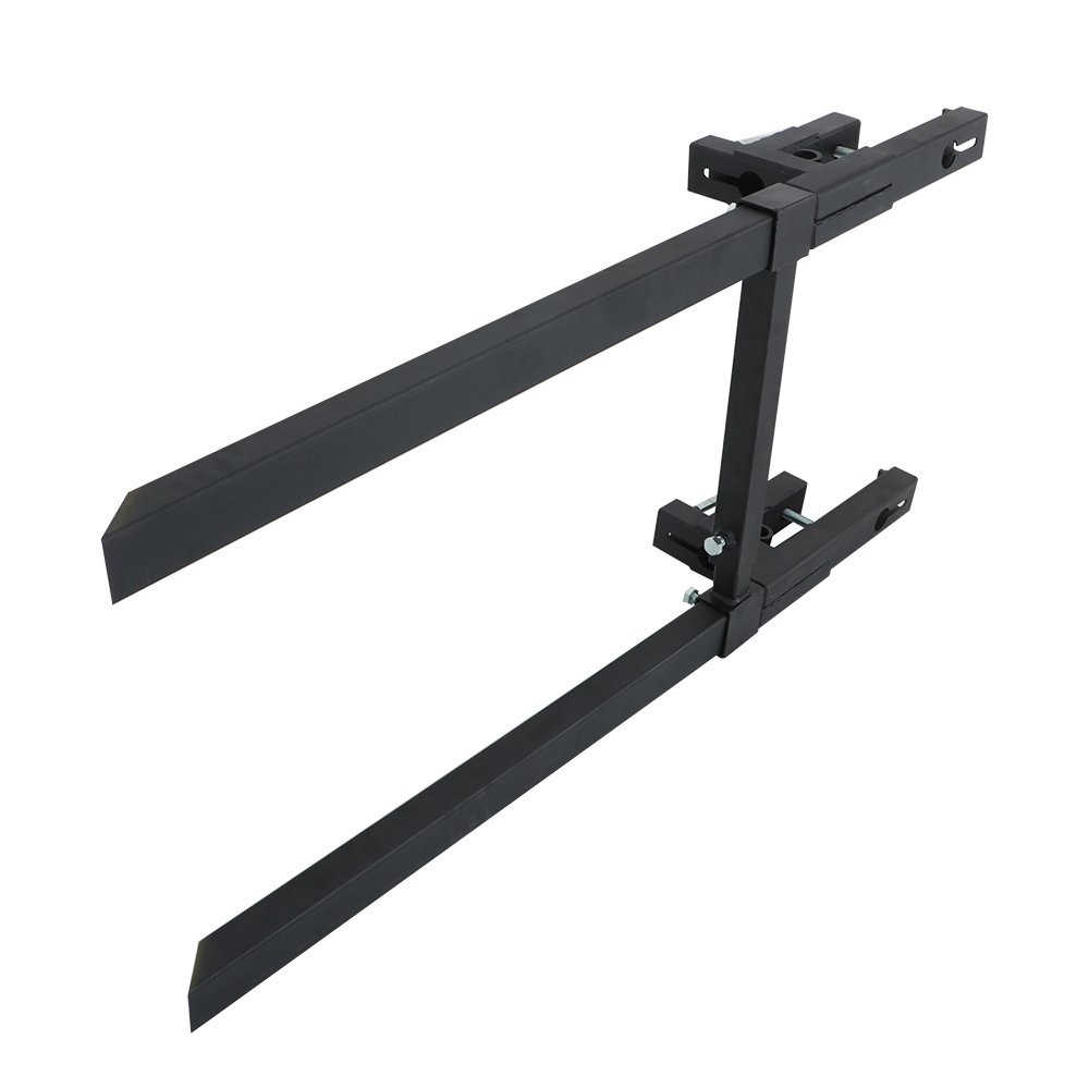 60" Heavy Duty Pallet Forks with Adjustable Stabilizer Bar for Loader Bucket