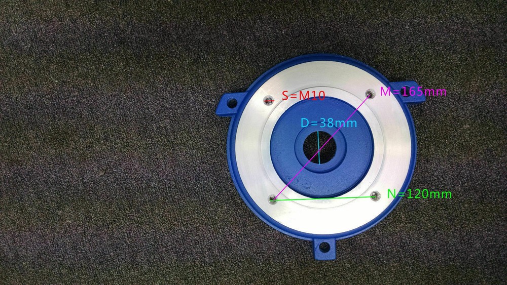 Flange shaft 38mm, B14 GL-132