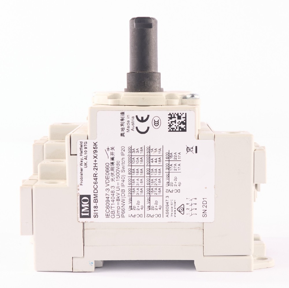 IMO Rotary Isolation Switch SI18-BMDC64R-2H+X/95K