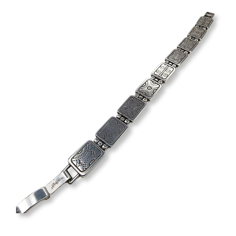 Brighton Silver Tone Link Bracelet 7.75 Inches Long