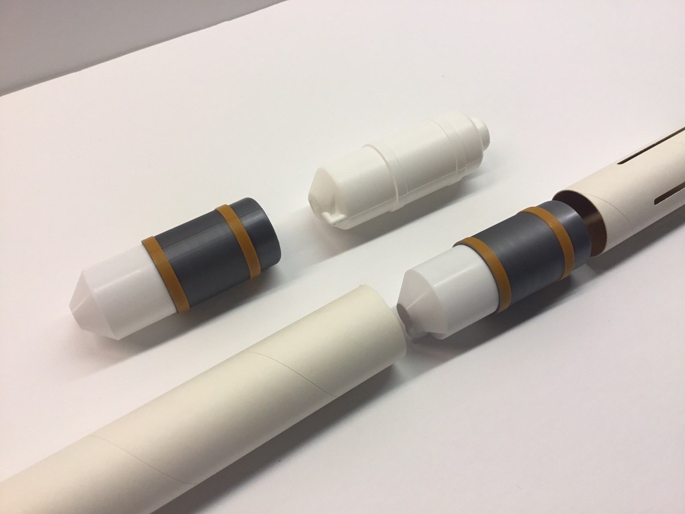Estes Sidewinder Parachute plug Replacement Pre-painted For Flying Scale Model