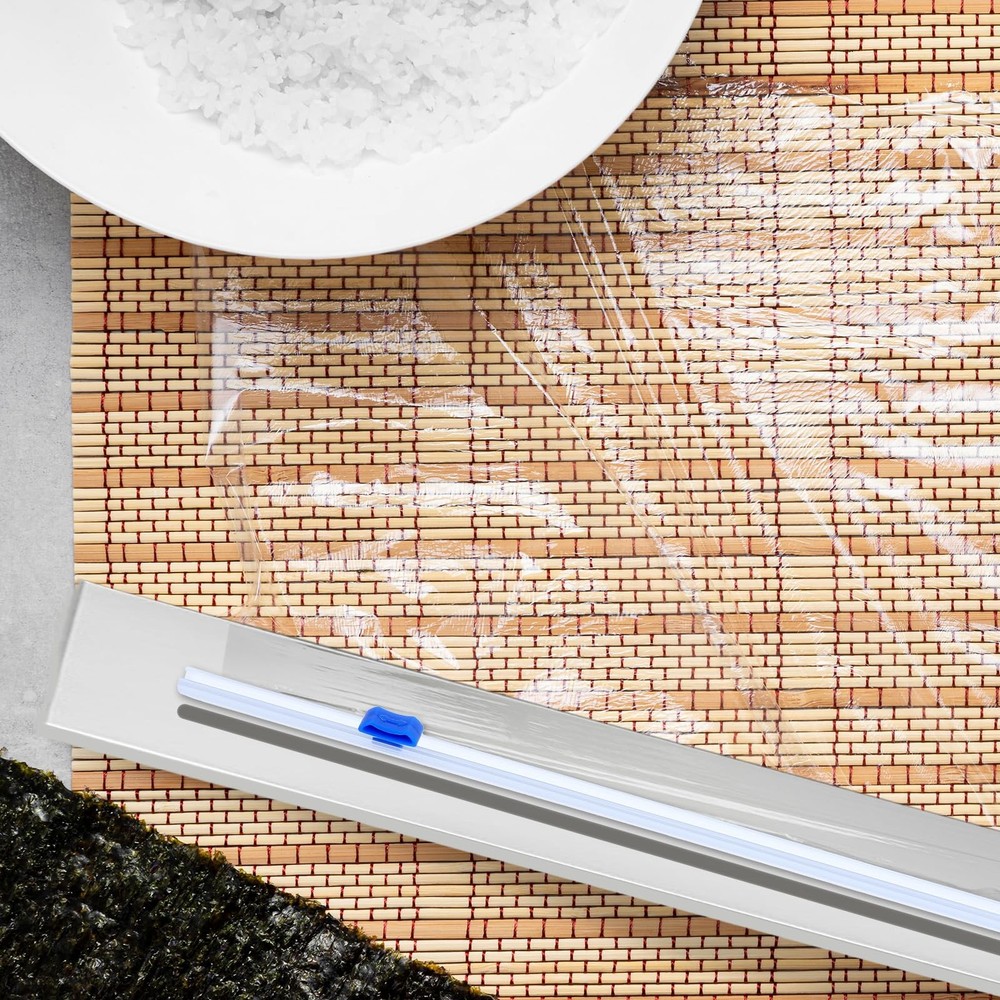 Qianyu Plastic Wrap Cutter Slide 4 Pcs Self-Adhesive Replacement...