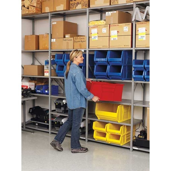 Quantum Storage Systems Qus955bl Storage Bin, Polypropylene/Polyethylene, Blue,