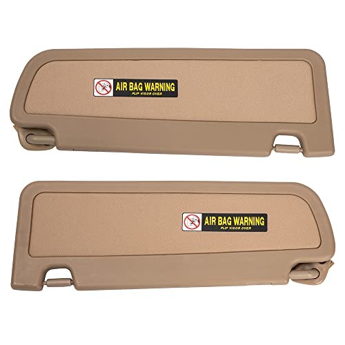 A Pair Left and Right Sun Visor Sunvisor Compatible with 2006 2007 2008 Beige