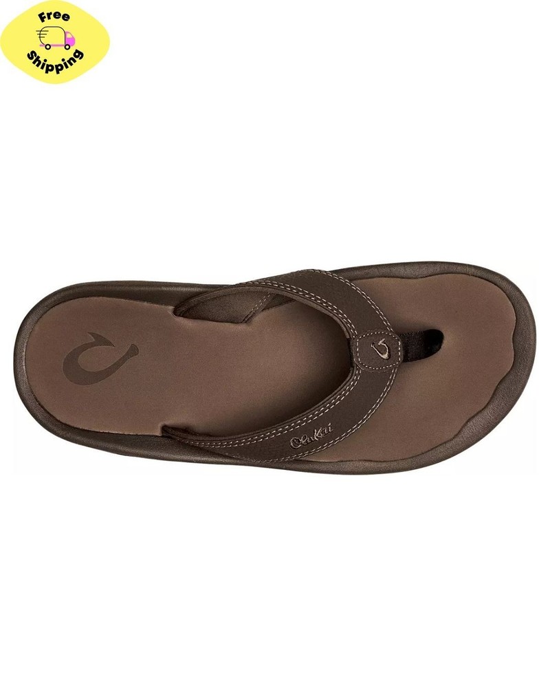 OluKai Men's ‘Ohana Sandals Color: Dark Java/Ray Size: 12.0