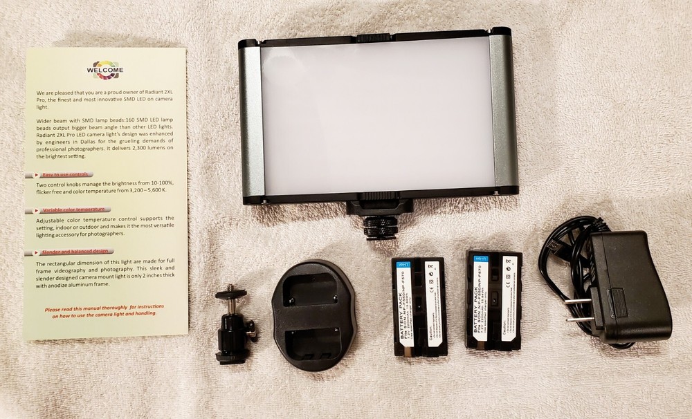 Celadon LED Pro Radiant 2XL PRO On-camera light kit