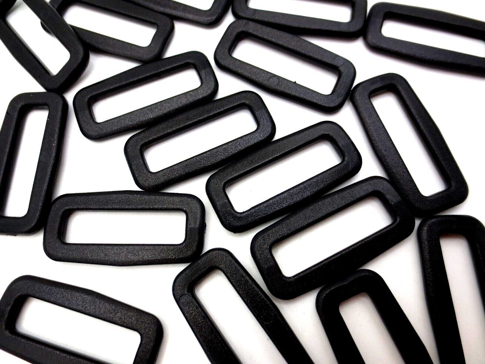 25mm 1" Wide fit Plastic Loop for Shoulder Strap Pack Belt Webbing DURABLE Black
