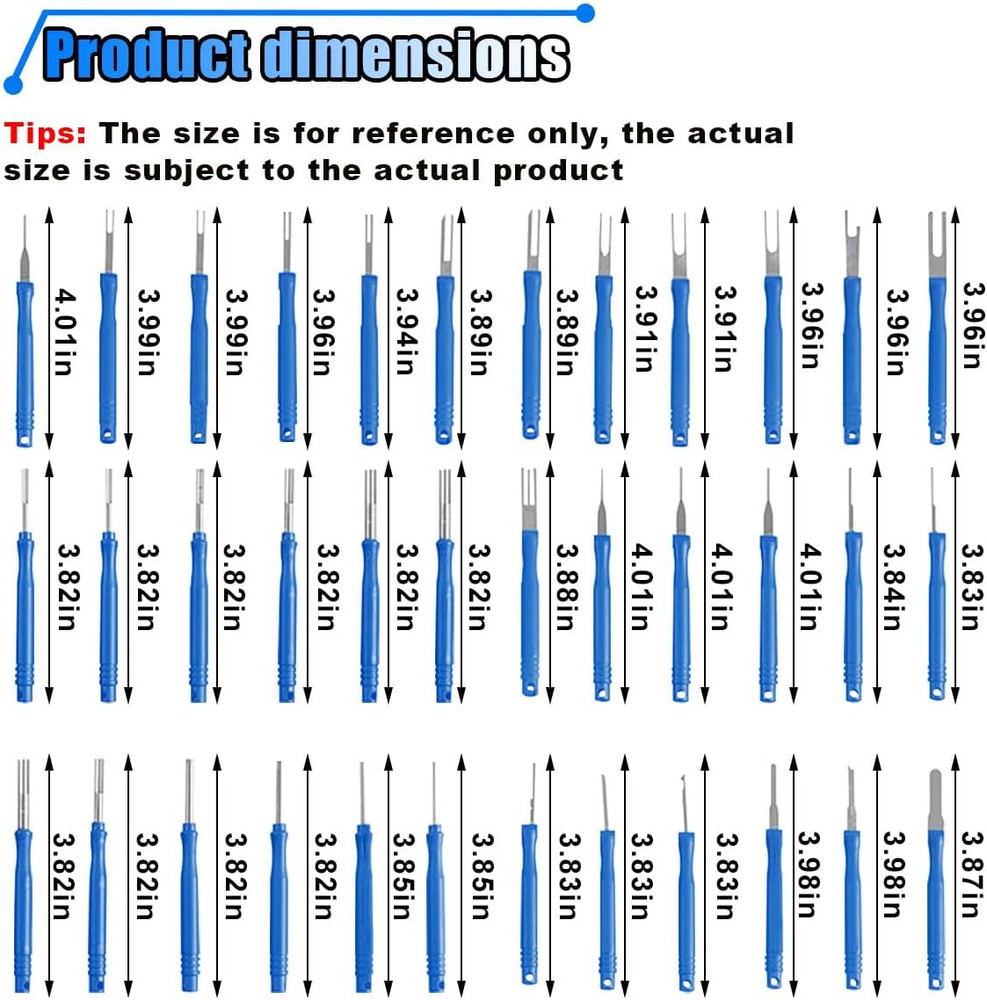 36PCS Terminal Removal Tool Kit, Wire Connector Pin Extraction Tool, Electrical