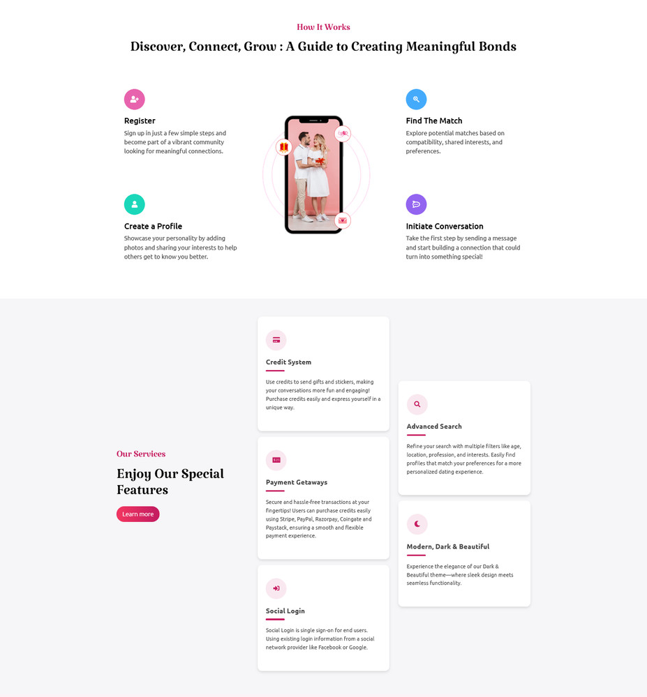 Lovena - Modern Dating Platform | Chat, Matching System, Payments, Customizable