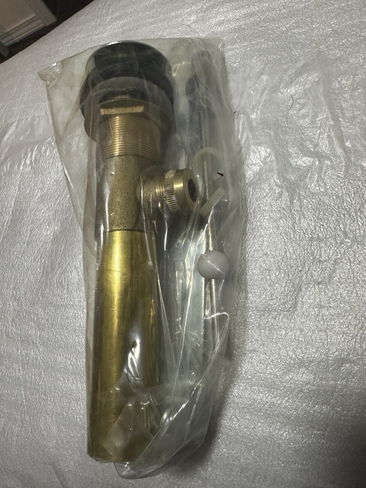 Lavatory Brass/Chrome Pop-Up Drain 8''Length - NEW