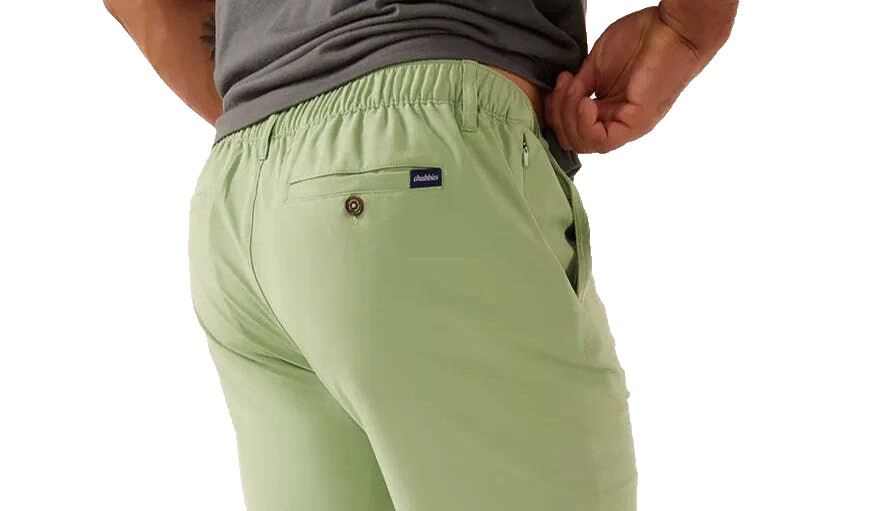 Chubbies Shorts The Basils Everywear 6" Performance Solid Green M Hidden Pocket