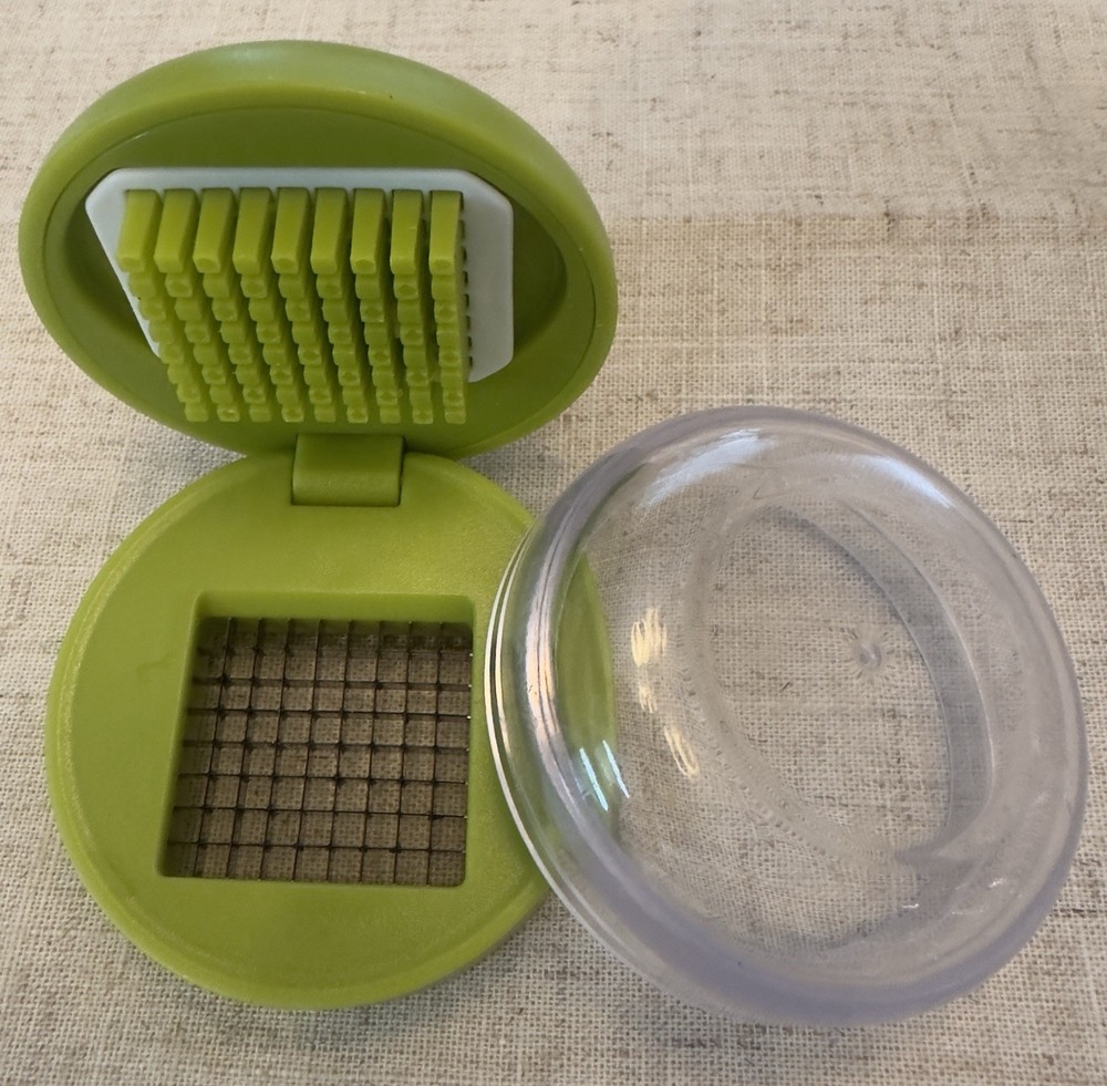 Chopper garlic Joie Push Function with Container, Green/Clear, Plastic/Metal