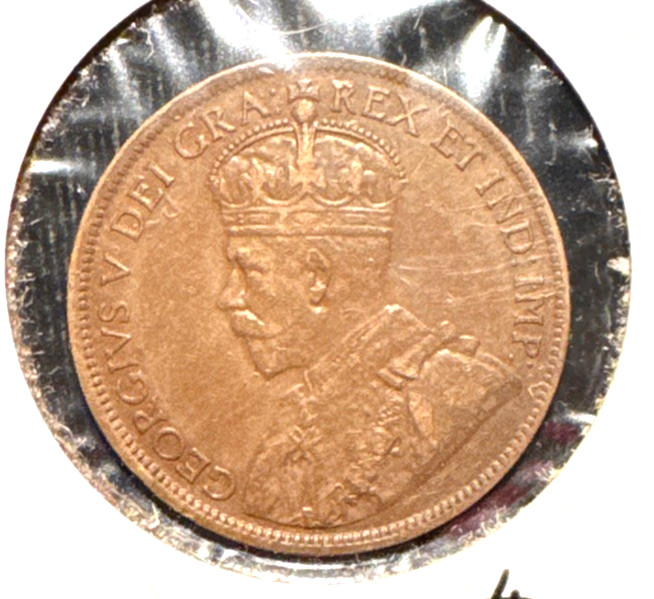 Canada 1919 large cent KM 21 AU