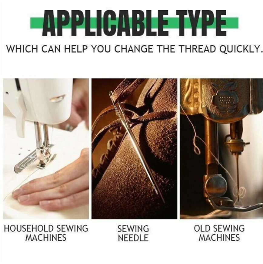 20pcs Automatic Needle Threader DIY Sewing Tool for Hand & Machine Needles - NEW